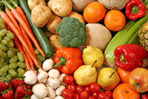 raw organic vegetable ingredients